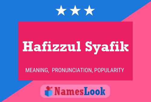 ملصق اسم Hafizzul Syafik