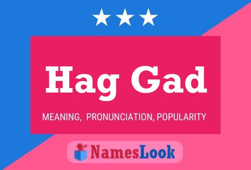 ملصق اسم Hag Gad