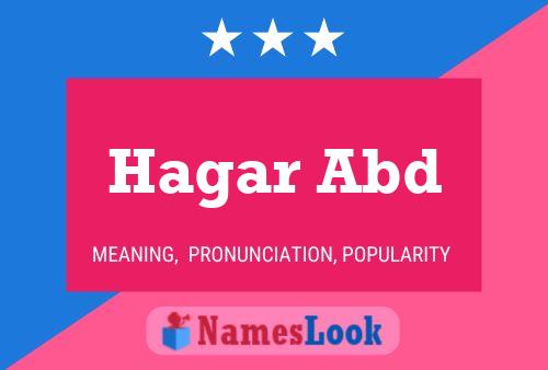 ملصق اسم Hagar Abd