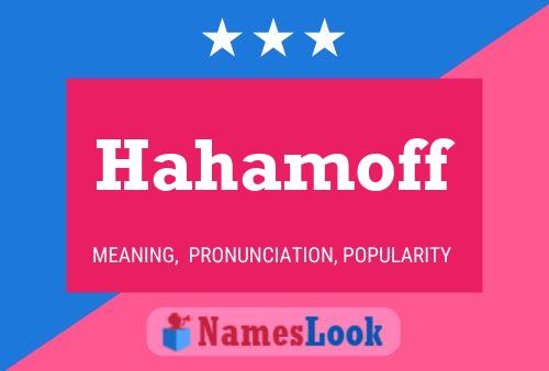 ملصق اسم Hahamoff