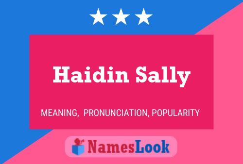 ملصق اسم Haidin Sally