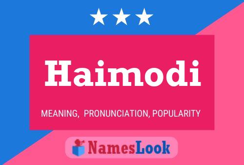 ملصق اسم Haimodi