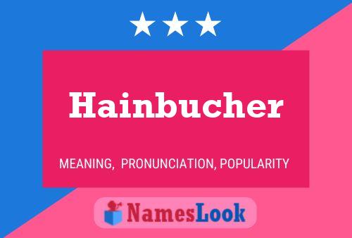 ملصق اسم Hainbucher