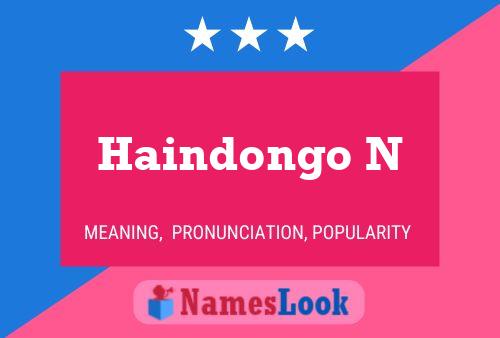 ملصق اسم Haindongo N