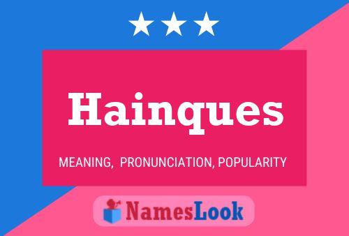 ملصق اسم Hainques