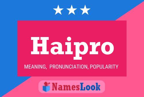 ملصق اسم Haipro