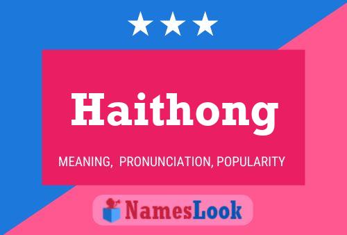 ملصق اسم Haithong