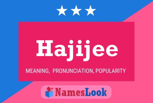 ملصق اسم Hajijee