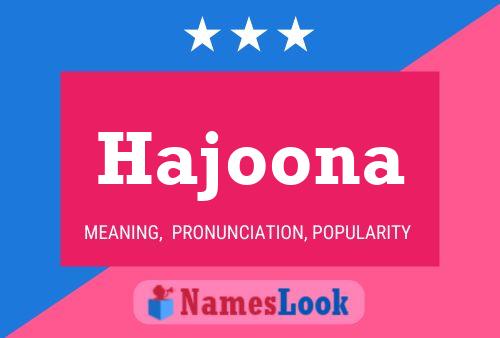 ملصق اسم Hajoona