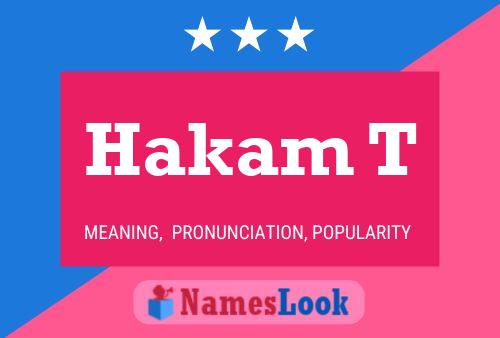 ملصق اسم Hakam T