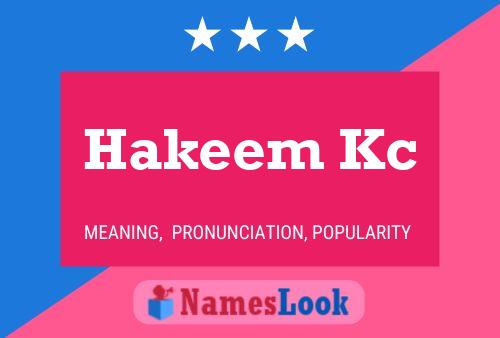 ملصق اسم Hakeem Kc