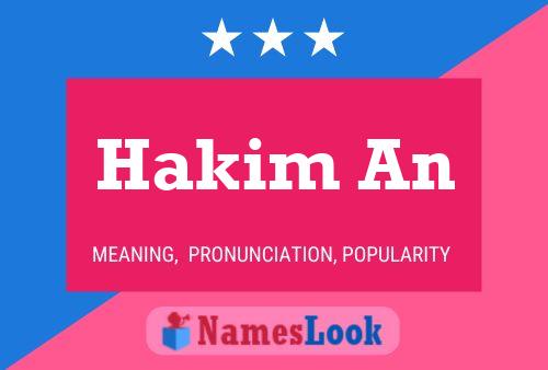 ملصق اسم Hakim An