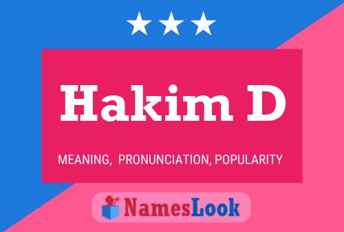 ملصق اسم Hakim D