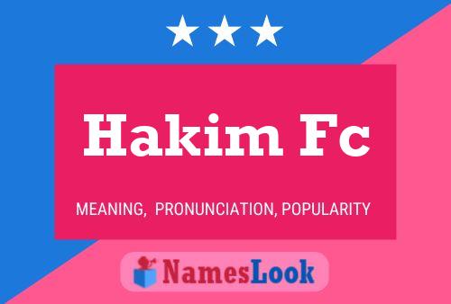 ملصق اسم Hakim Fc