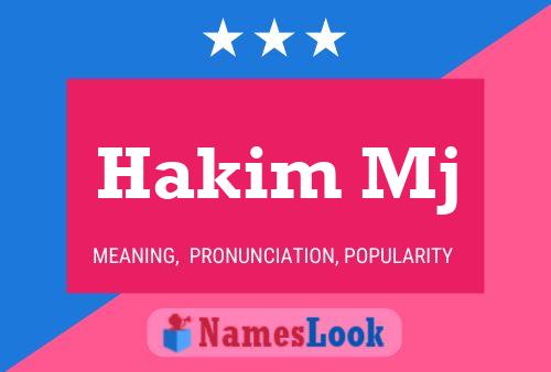 ملصق اسم Hakim Mj