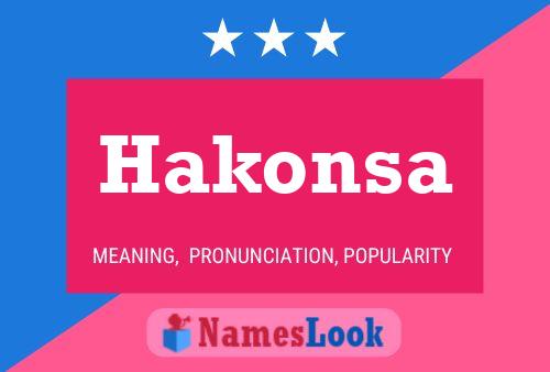 ملصق اسم Hakonsa