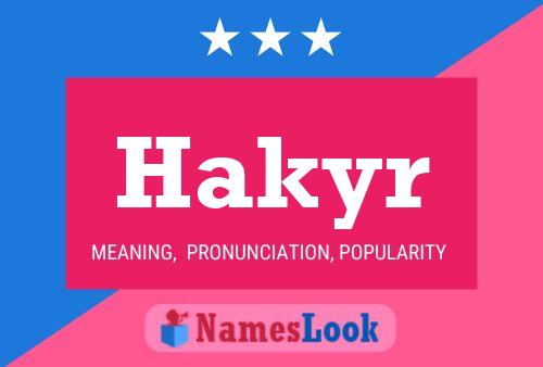 ملصق اسم Hakyr