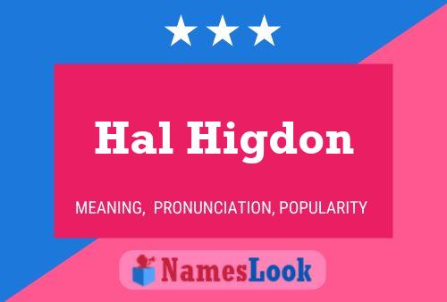 ملصق اسم Hal Higdon