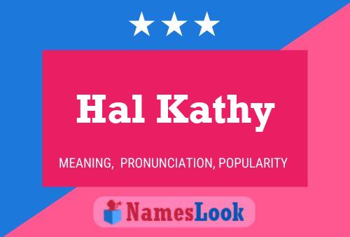 ملصق اسم Hal Kathy