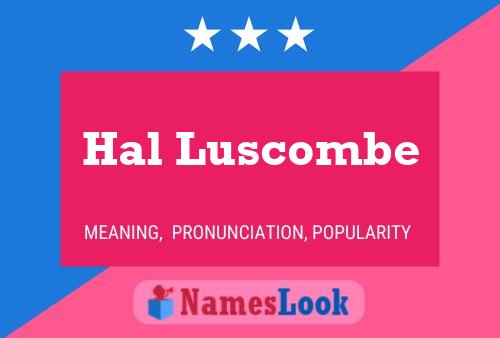 ملصق اسم Hal Luscombe