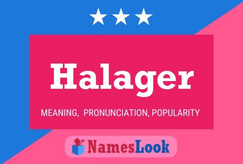 ملصق اسم Halager