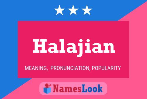 ملصق اسم Halajian