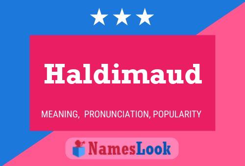 ملصق اسم Haldimaud