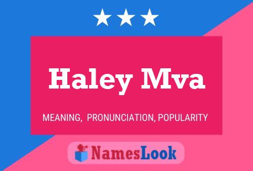 ملصق اسم Haley Mva