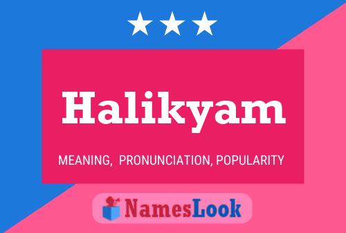 ملصق اسم Halikyam