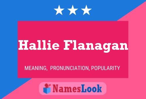 ملصق اسم Hallie Flanagan