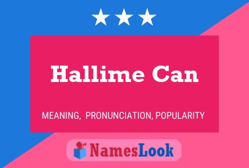 ملصق اسم Hallime Can