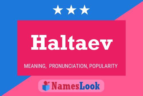 ملصق اسم Haltaev