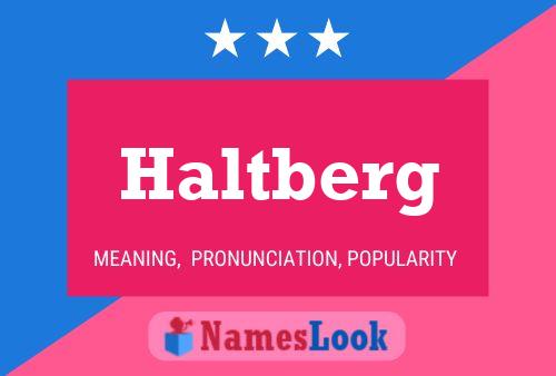 ملصق اسم Haltberg