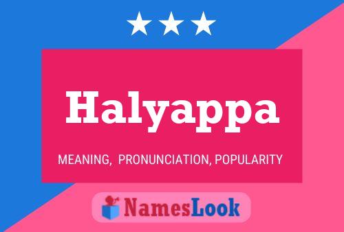 ملصق اسم Halyappa