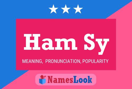 ملصق اسم Ham Sy