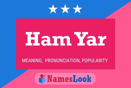 ملصق اسم Ham Yar