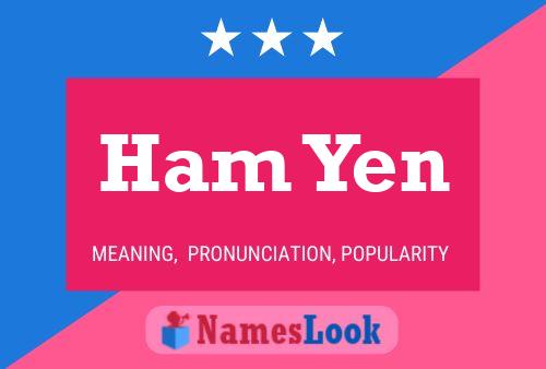 ملصق اسم Ham Yen