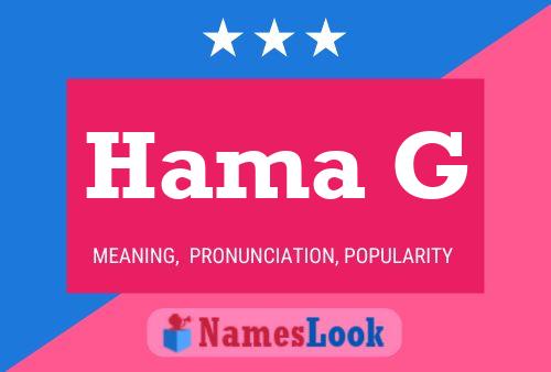 ملصق اسم Hama G