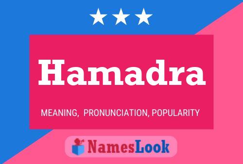 ملصق اسم Hamadra