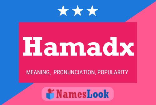 ملصق اسم Hamadx