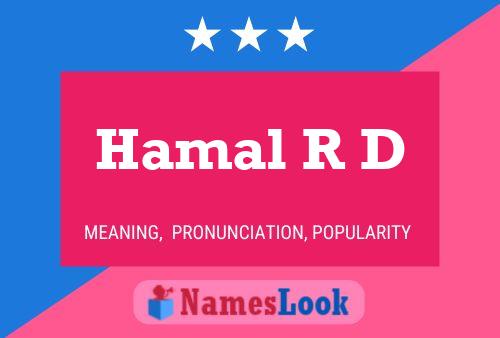 ملصق اسم Hamal R D