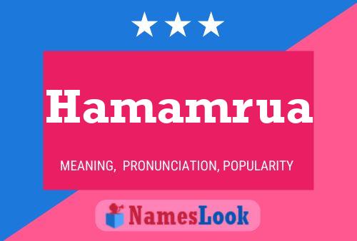 ملصق اسم Hamamrua