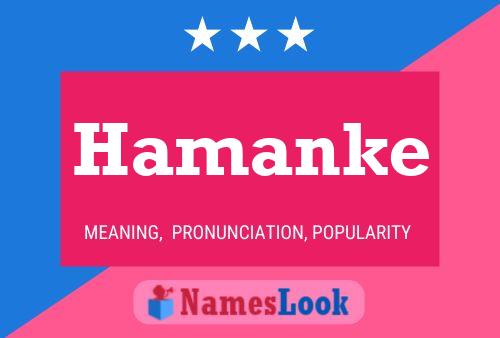 ملصق اسم Hamanke