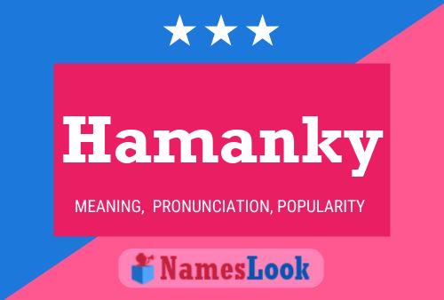 ملصق اسم Hamanky