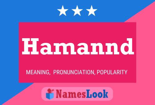 ملصق اسم Hamannd