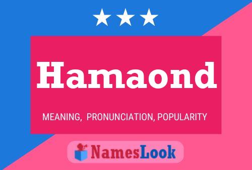 ملصق اسم Hamaond