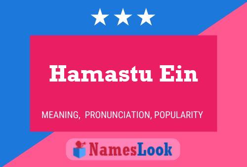 ملصق اسم Hamastu Ein