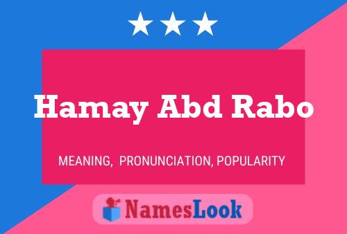 ملصق اسم Hamay Abd Rabo