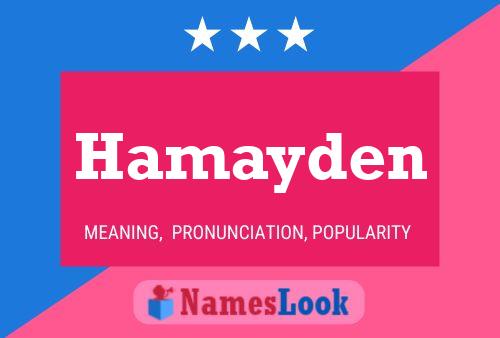 ملصق اسم Hamayden