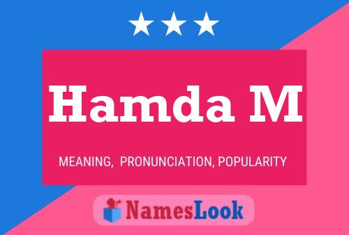 ملصق اسم Hamda M